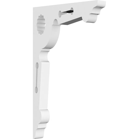 Ekena Millwork Cena Architectural Grade PVC Bracket, 5/8"W X 4 1/2"D X 7"H BKTP01X04X07CE